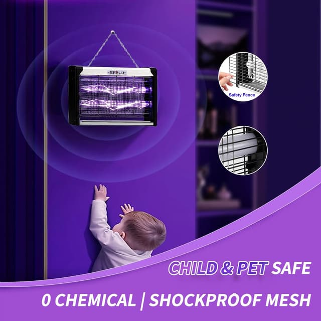 Detalle 2 de Electric Fly Killer 1800V Wall Mounted