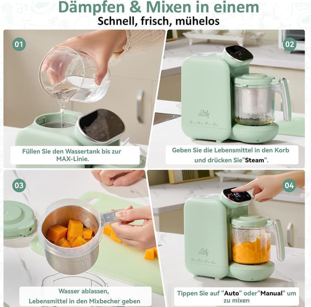 Detalle de chefhandy Chefhandy 5-in-1 Babynahrungszubereiter