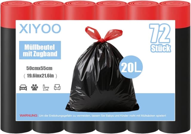 Thumbnail 6 de Müllbeutel 35L mit Zugband 55x75 cm