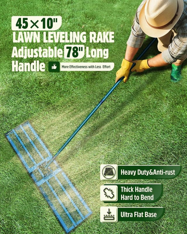 Thumbnail 1 de Signstek Lawn Leveling Rake 45" plate