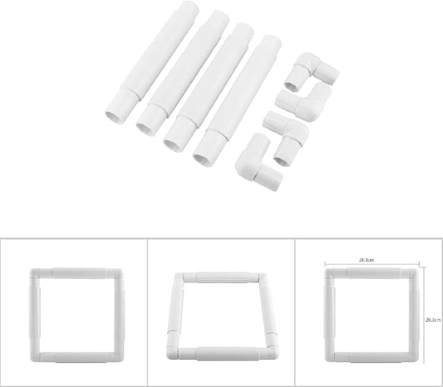 Detalle 2 de Universal Clip Frame cross stitch frame (square) for embroidery, quilting, needlepoint & silk painting