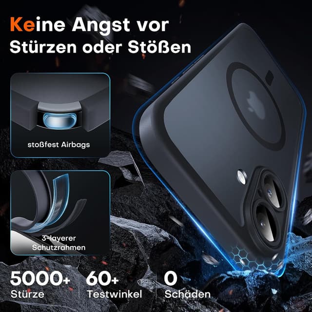 Detalle 2 de TOCOL iPhone 16 Hülle MagSafe Vollschutz 256 GB?