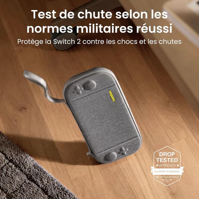 Detalle 2 de tomtoc Étui rigide pour Nintendo Switch 2 (2025) avec 12 cartouches de jeux