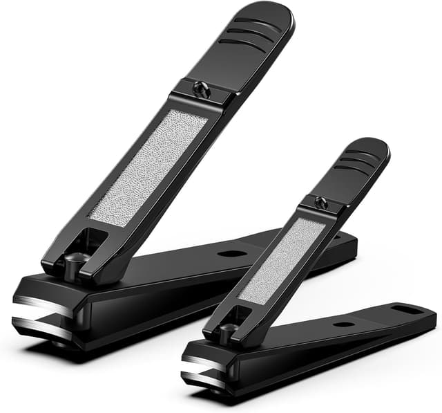 Detalle de FERYES Elegant Nail Clippers 2-Piece Set (Toe & Finger) – Black