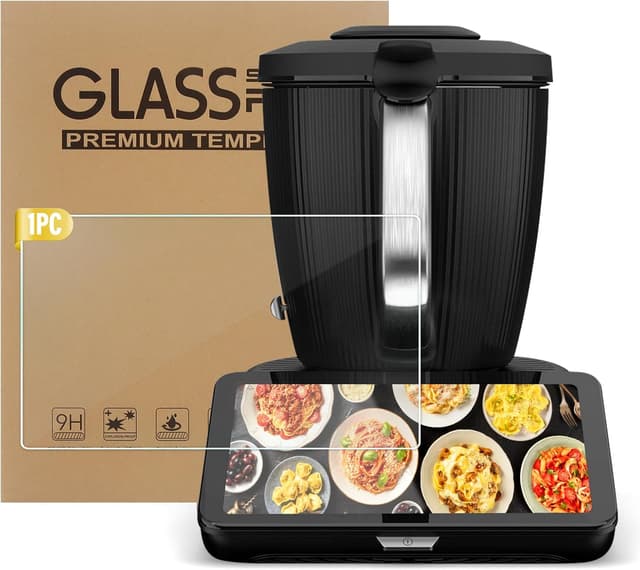 Detalle de Panzer Displayschutzfolie für Vorwerk Thermomix TM7 (9H) – passgenau, fettabweisend & kratzfest, 1 Stück