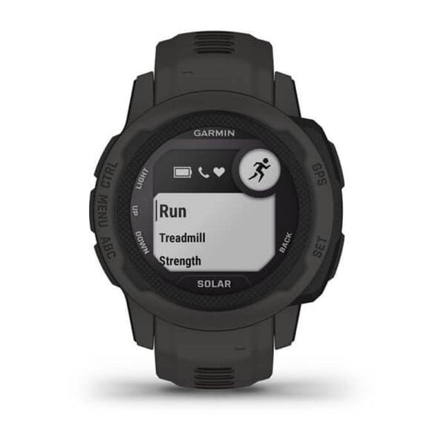Detalle de Garmin Instinct 2S Solar smartwatch negro