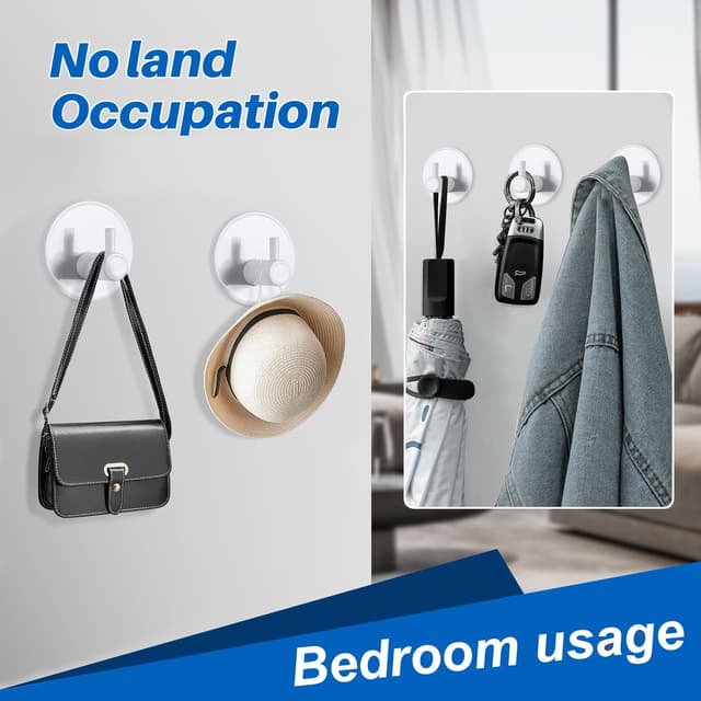 Thumbnail 3 de LYLIN Ganci Adesivi 4Pcs in Acciaio Inox