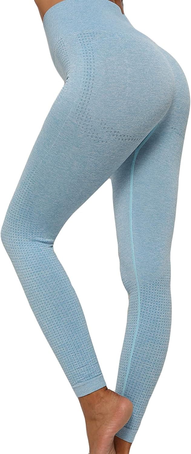 Detalle de Merlvida Scrunch Butt Sport-Leggings für Damen mit hoher Taille (seamless, blickdicht)