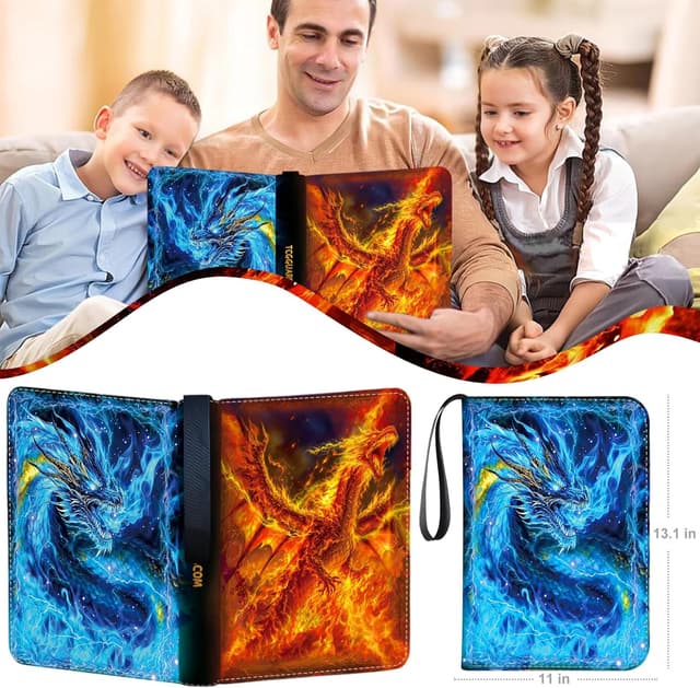 Thumbnail 6 de 1008 Card Binder 9-Pocket 56-Page Trading Card Album