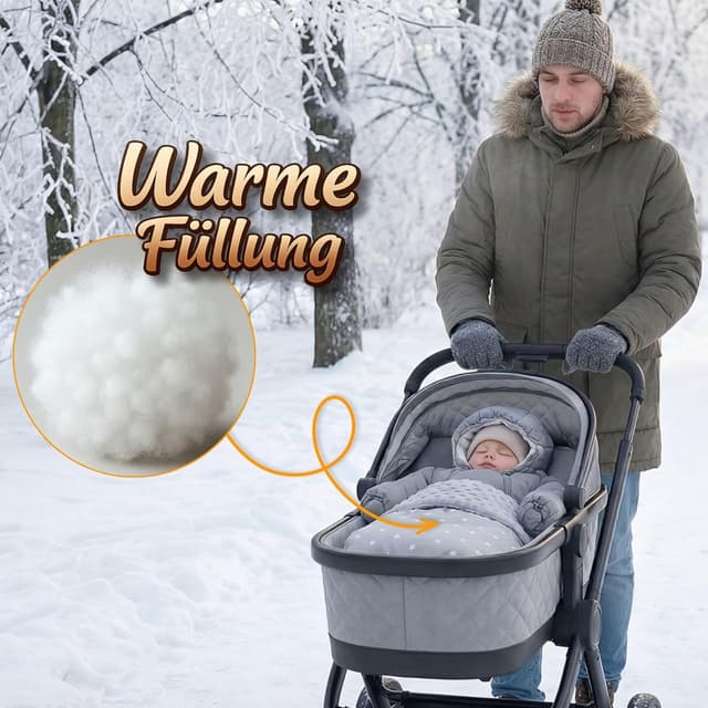 Detalle de Babydecke & Kuscheldecke Winterdecke mit Plüschstoff (75x60 cm + Kissen 35x30 cm oder 75x100 cm) – Oeko-Tex