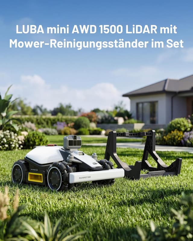 Detalle de Mammotion LUBA mini AWD LiDAR Mähroboter mit RTK (ohne Begrenzungskabel) – für bis zu 1.500 m²