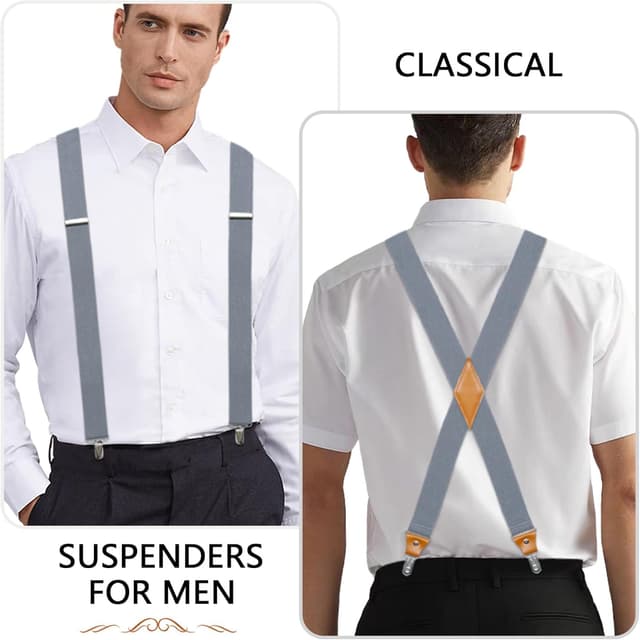 Detalle 2 de Generische Hosenträger Herren Extra Stark 35 mm