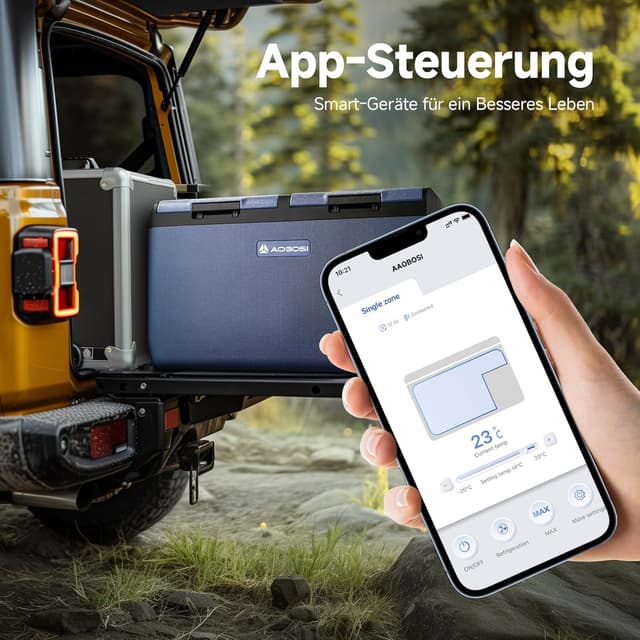 Thumbnail 6 de AAOBOSI Kompressor-Kühlbox 75 l Dual Zone