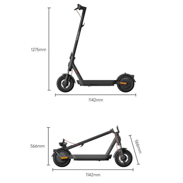 Detalle de Xiaomi Electric Scooter 5 patinete eléctrico 350W con ruedas de 10" y autonomía de hasta 60 km