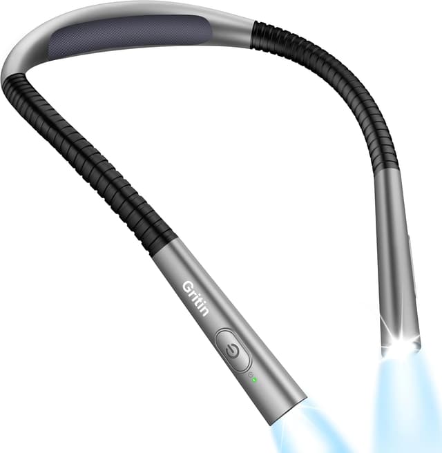 Detalle de Gritin Book Light 80+ hrs runtime neck lamp