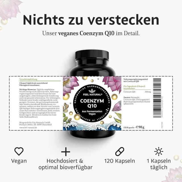 Thumbnail 5 de Coenzym Q10 200 mg Kapseln 💊