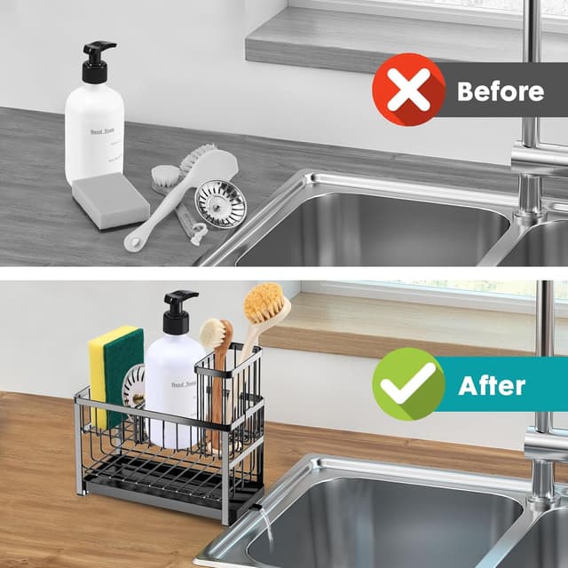 Thumbnail 5 de Sinnsally 2-Tier Kitchen Sponge Holder