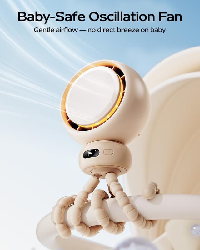 Thumbnail 1 de Bearwind Portable Pram Fan 60° Oscillating