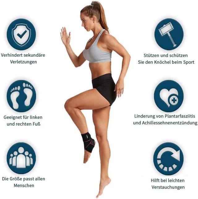 Detalle de Teylam Sprunggelenkbandage für Fußball, 0,1 cm