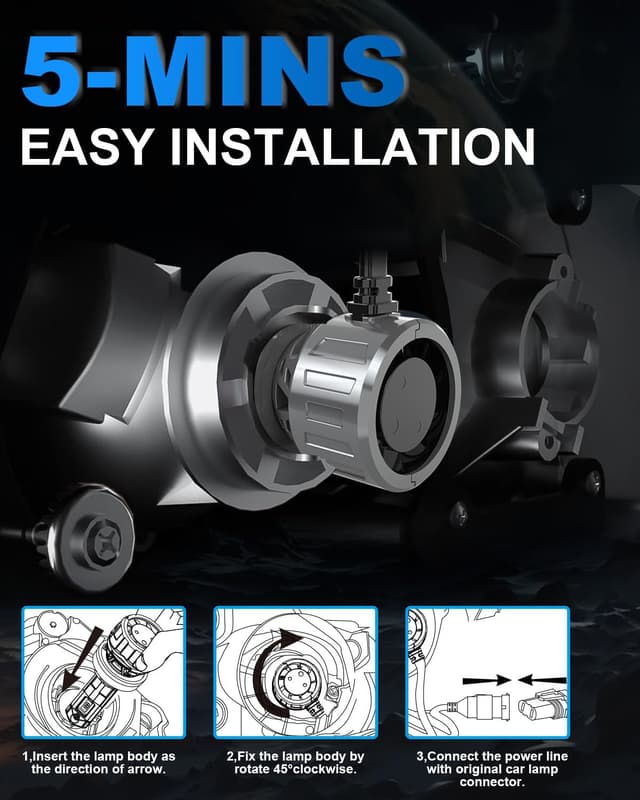 Thumbnail 6 de Lampadine LED OUSHI H4 120W 32.000LM (9003/HB2) 6000K Canbus, abbagliante e anabbagliante – 2 pezzi