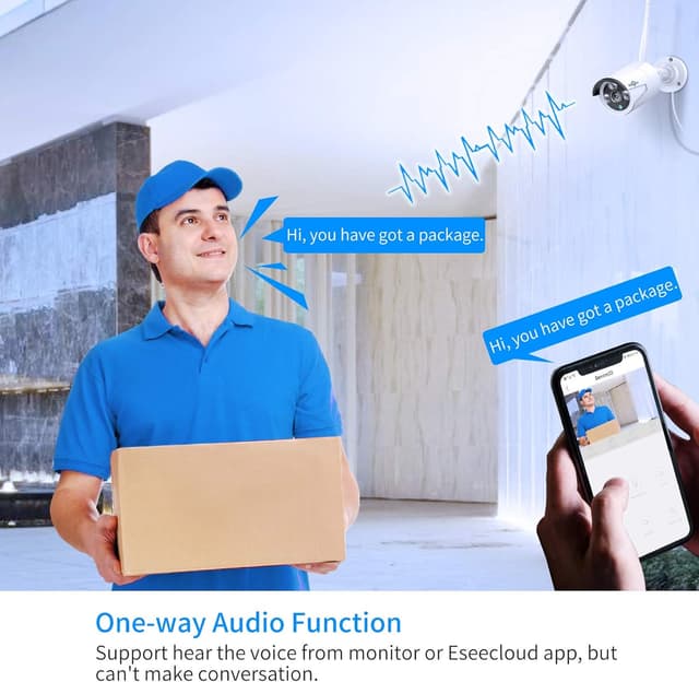 Detalle 2 de Hiseeu Wireless Pro 3TB Security Camera