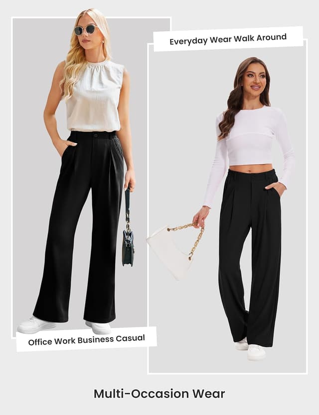 Detalle 2 de Desol Palazzo Hose Damen Waffel