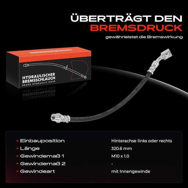 Thumbnail 3 de Frankberg 1x Bremsschlauch hinten 332 mm