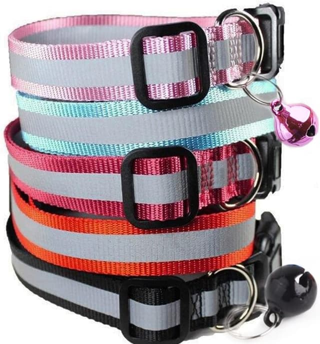 Thumbnail 1 de 12 Paquetes Collar gato Reflectante con Hebilla