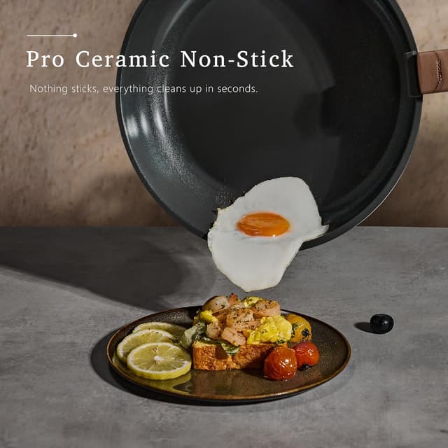 Detalle de CAROTE 15Pcs Ceramic Cookware Set