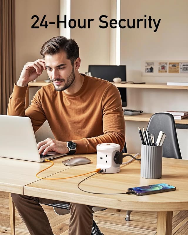 Thumbnail 4 de Extension Lead with USB Slots and Night Light 4 Way 2M