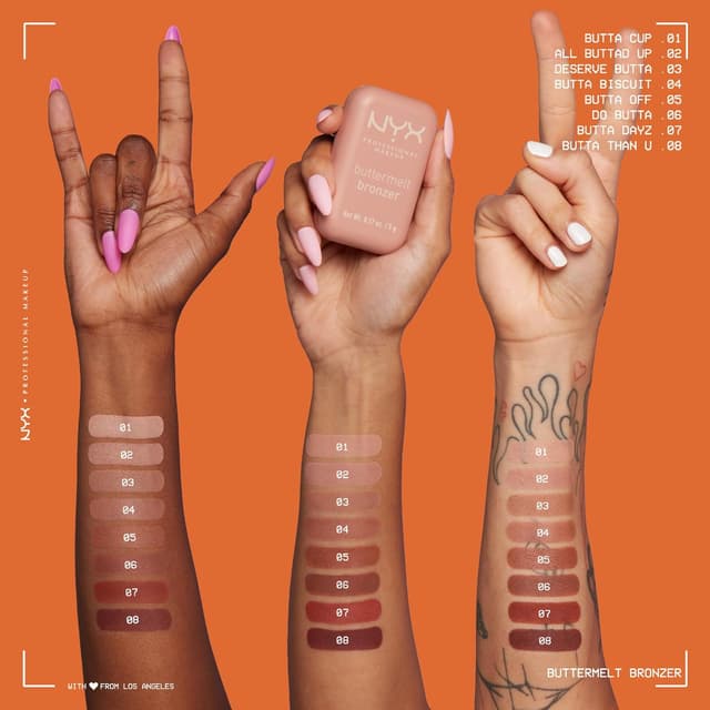 Thumbnail 6 de NYX Professional Makeup Buttermelt Bronze Bronzer (Gesicht & Körper) Deserve Butta, 5 g – cremig-pudriger Bräunungseffekt