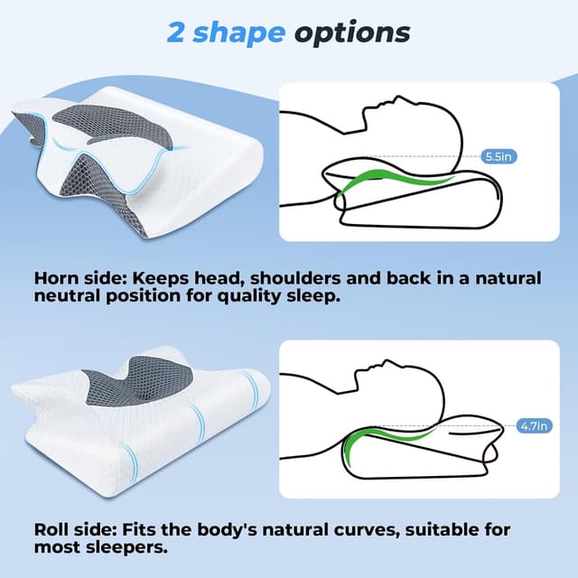 Thumbnail 3 de SAHEYER Oreiller Cervical 59×43×12/15 cm