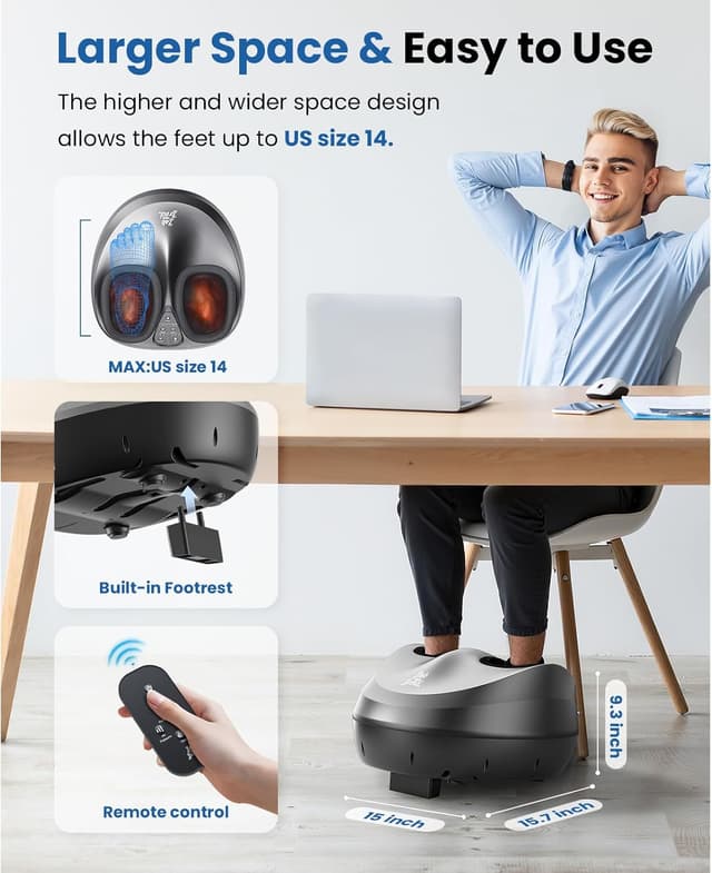 Thumbnail 6 de BOB AND BRAD Fußmassagegerät Wärme 3 Stufen