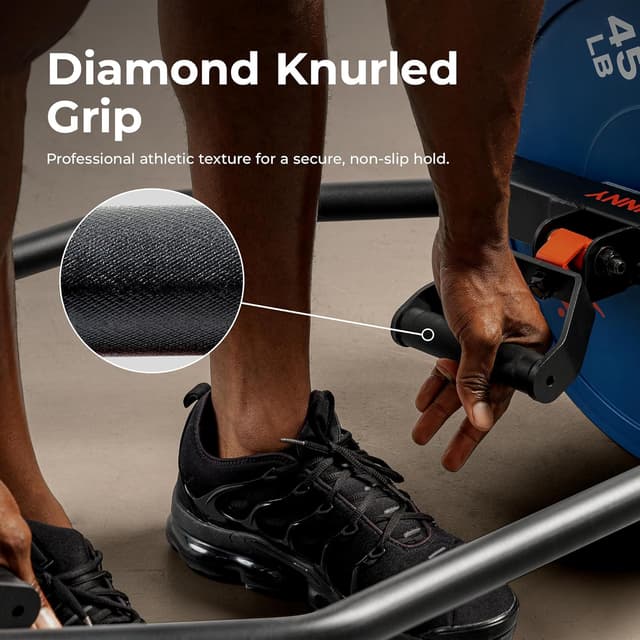 Detalle de Sunny Health & Fitness Olympic Hex Bar ⚙