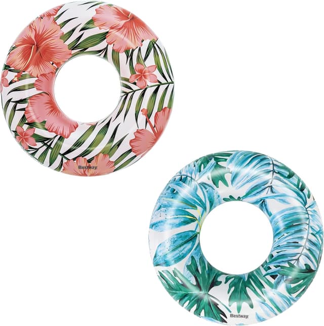 Thumbnail 6 de Bouée d’eau Bestway 36237 Tropical Palms (119 cm) : modèle à coloris assortis