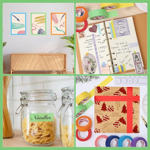 Thumbnail 5 de Fyguard 8 Rolls Coloured Masking Tape 23mm