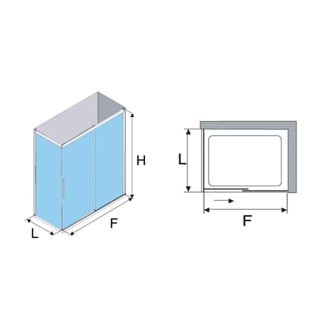 Thumbnail 3 de Profiltek WI-216 mampara ducha 6 mm 195 cm