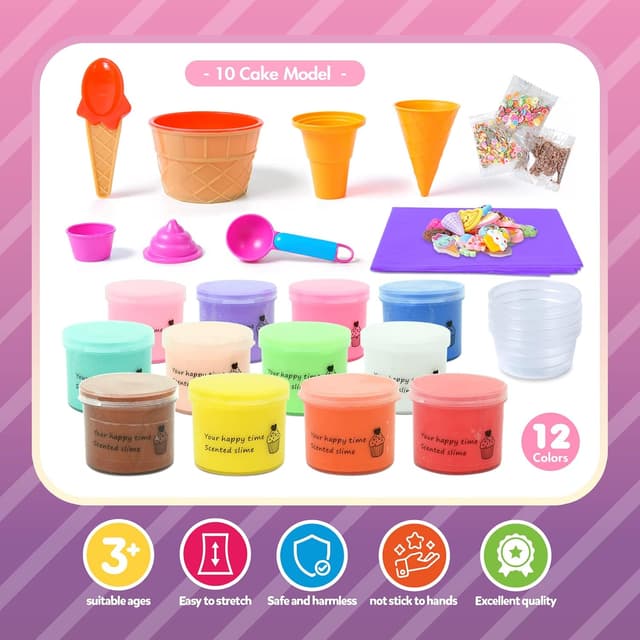 Thumbnail 1 de Butter Slime Kit 12 Pack for Kids