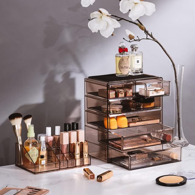 Detalle de Sorbus Acrylic Makeup Organizer Set 6-drawer