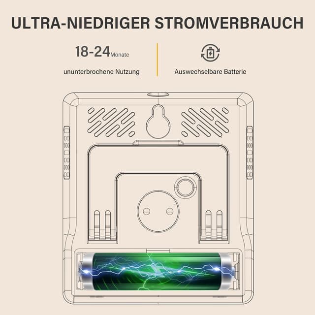 Thumbnail 3 de FUMMDUS 3 Stück Thermometer Hygrometer -50–70°C