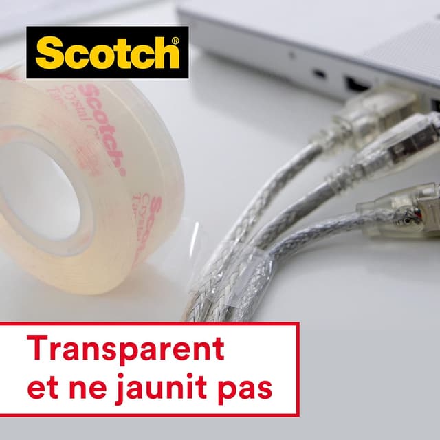 Thumbnail 2 de Scotch Crystal Ruban Adhésif Transparent 19 mm x 25 m