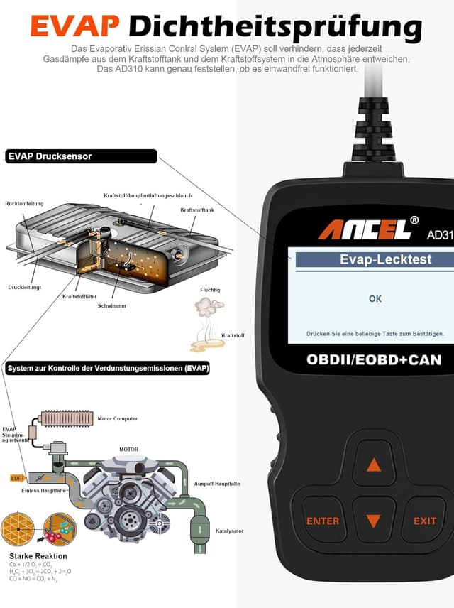 Thumbnail 4 de ANCEL AD310 OBD2 Diagnosegerät 1996+
