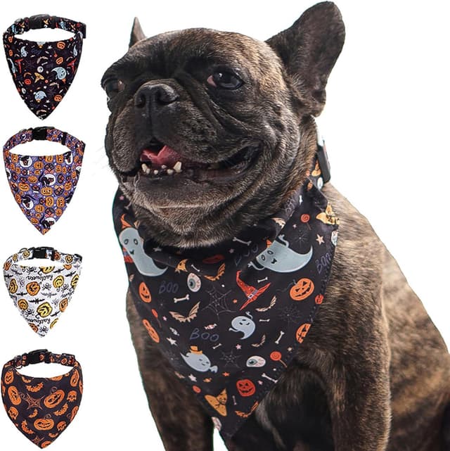 Thumbnail 5 de BT Bear Halloween Dog Bandana M Black Ghost