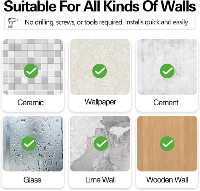 Thumbnail 6 de Stainless Steel Extendable Shower Curtain Rod 130–193 cm