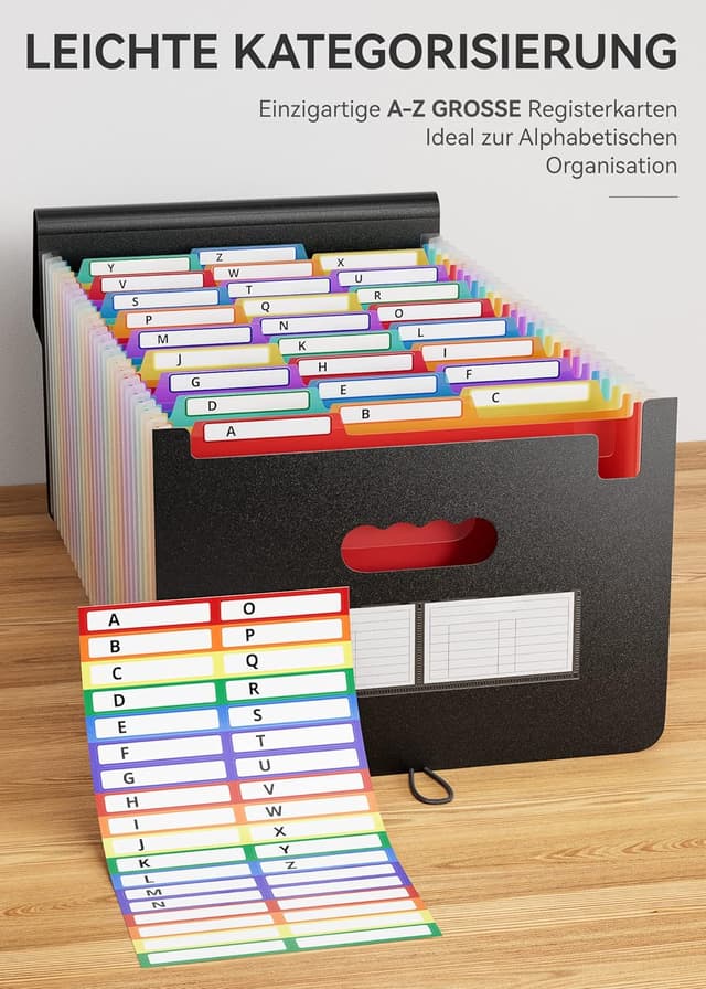 Thumbnail 3 de Dokumentenmappe A4 26 Fächer Regenbogen