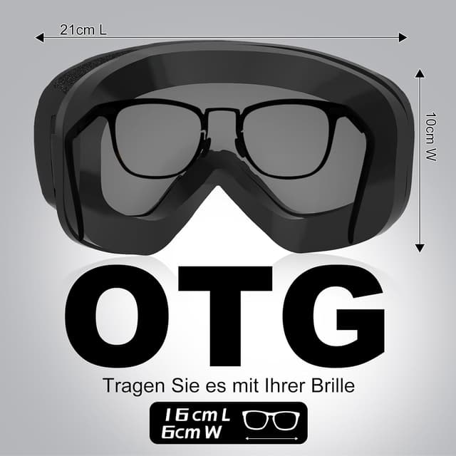 Detalle 2 de GlaRid Snowboard Skibrille 12 cm