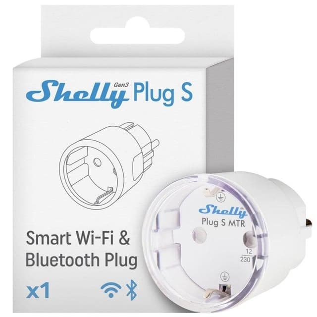 Detalle de Shelly Plug S MTR Gen3 enchufe inteligente WiFi 1