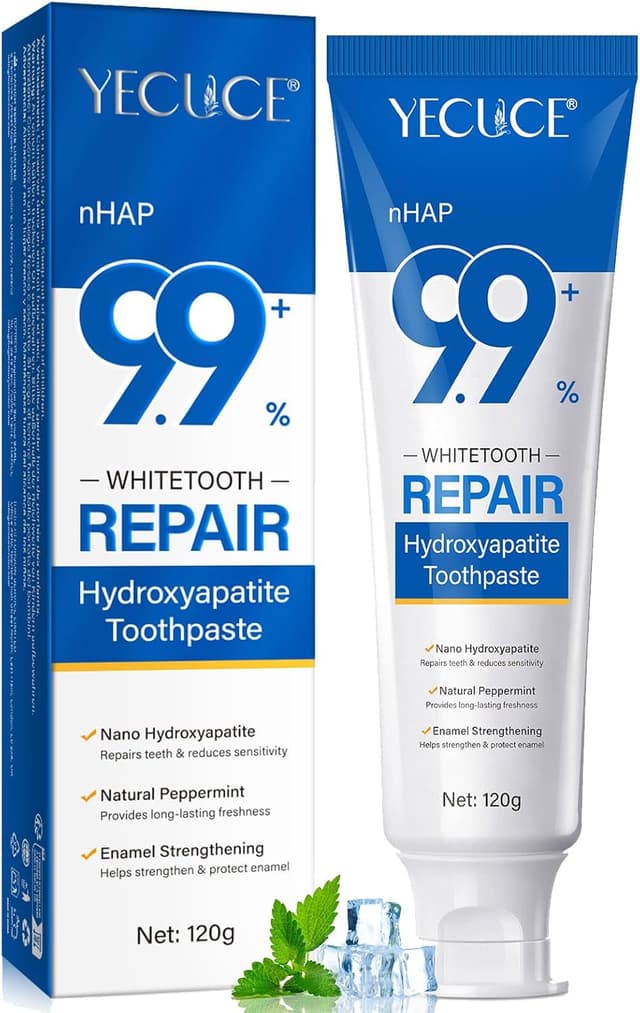 Detalle de Hydroxyapatite toothpaste 9.9% for enamel