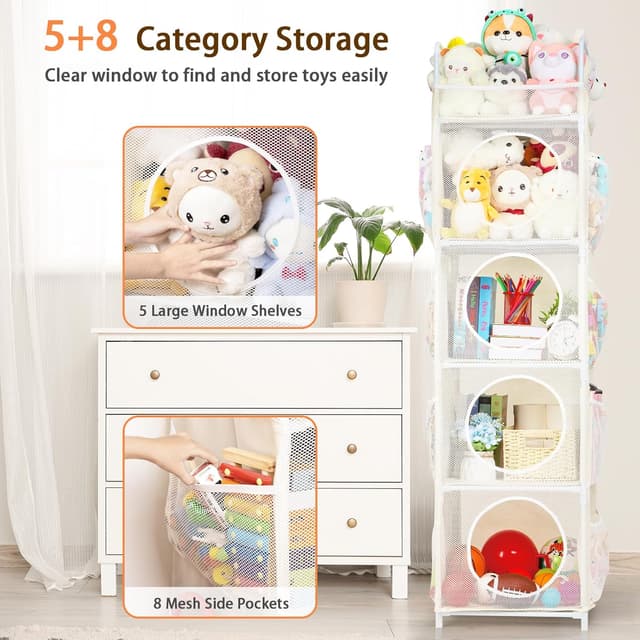 Detalle de AXHOP Toy Storage 42x42x162cm