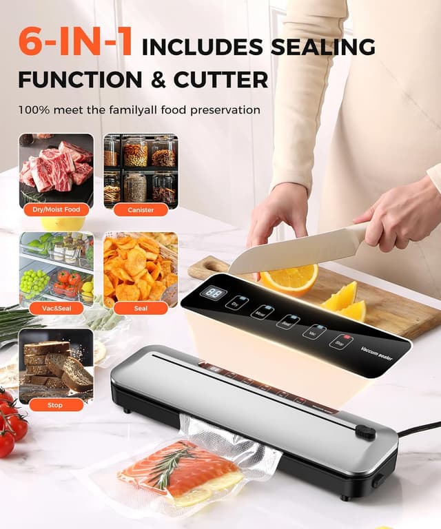 Thumbnail 1 de Vacuum Sealer Machine 75KPa 6-in-1